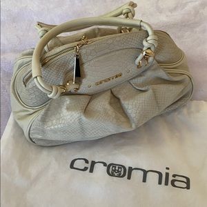 Grey/cream cromia bag